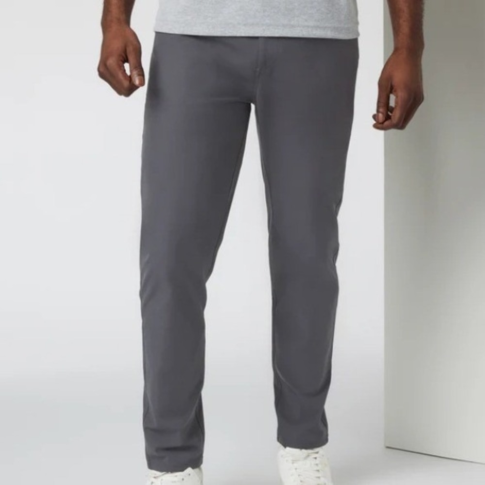 Vuori Men's 30 Gray Meta Athletic Slim Fit Tech Pants Casual Performance Comfy